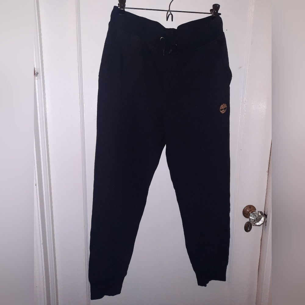 Boys black timberland sweatpants